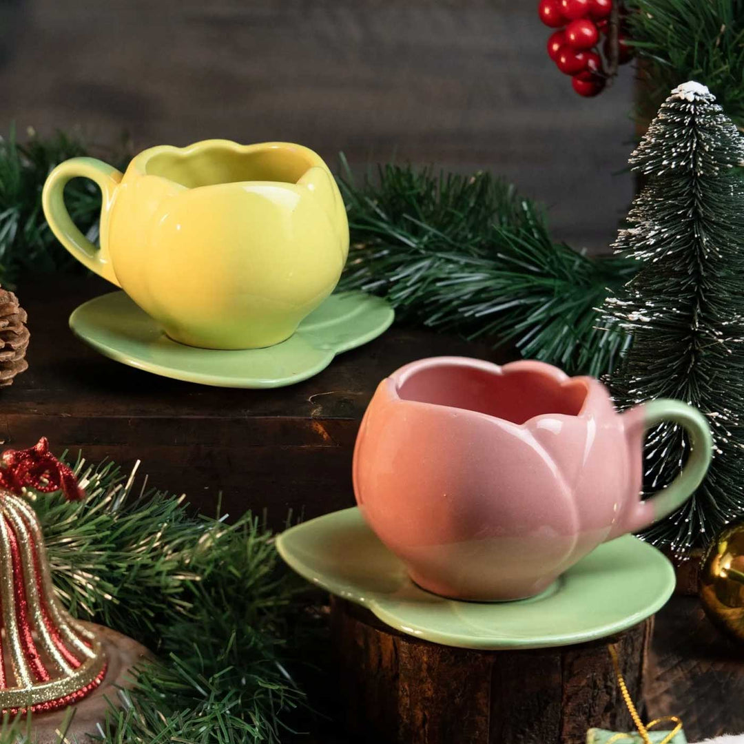 Handmade Gulbahbar Sips Tulip Ceramic Mug