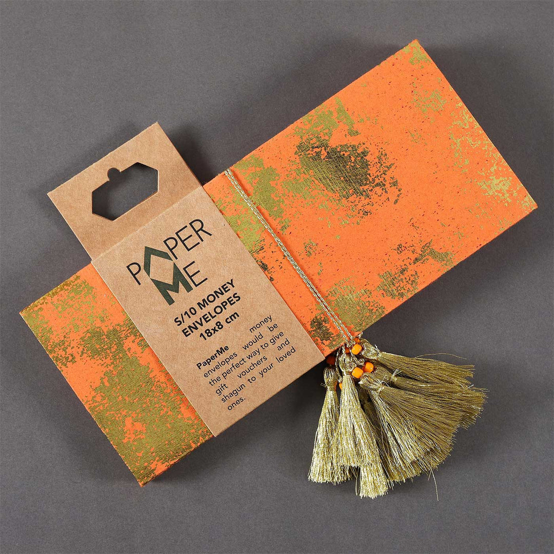 Personalized Handmade Texture Paper Envelopes | Set Of 10