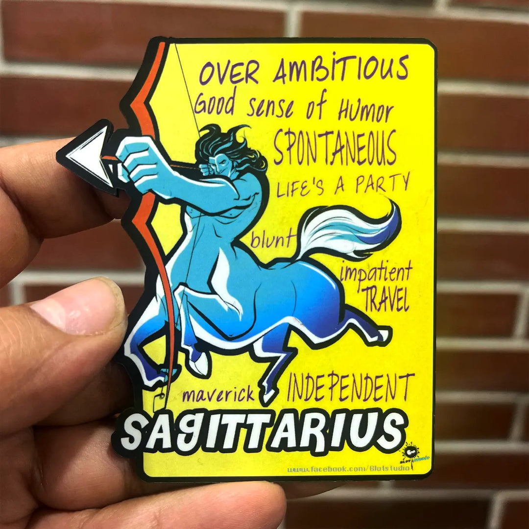 Printed Sagittarius Zodiac Sign MDF Wood Fridge Magnet