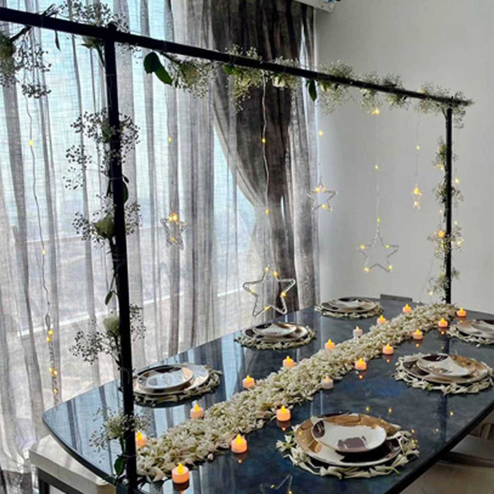 Star Light Table Decor Kit With Stand & Plug-in Star Lamp