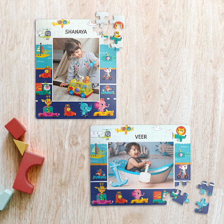 Photo Personalized Let's Travel Theme Acrylic Puzzle