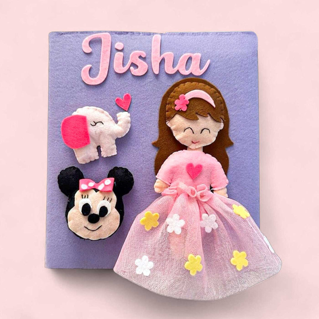 Personalized 3D Little Barbie Theme Felt Photo Album For Kids