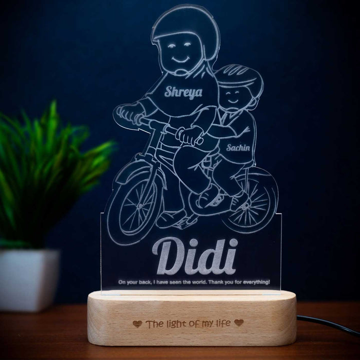 Personalized Engraved Didi's Mentorship Tribute Acrylic Table Lamp