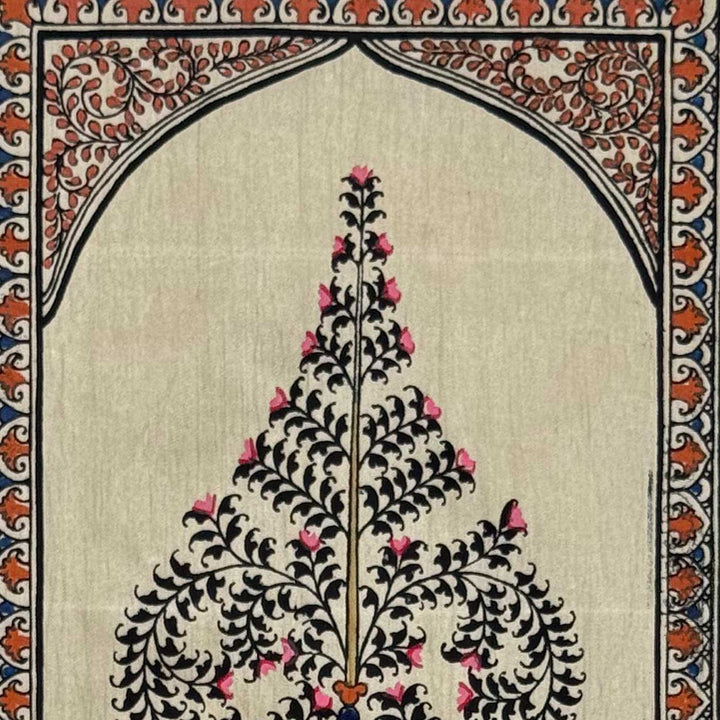 16 X 6 Inch | Handmade Tussar Silk Tree Of Life Painting