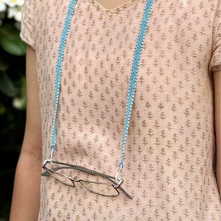 Handmade Beaded Blue Point Patti Spectacle / Eye Glass Chain