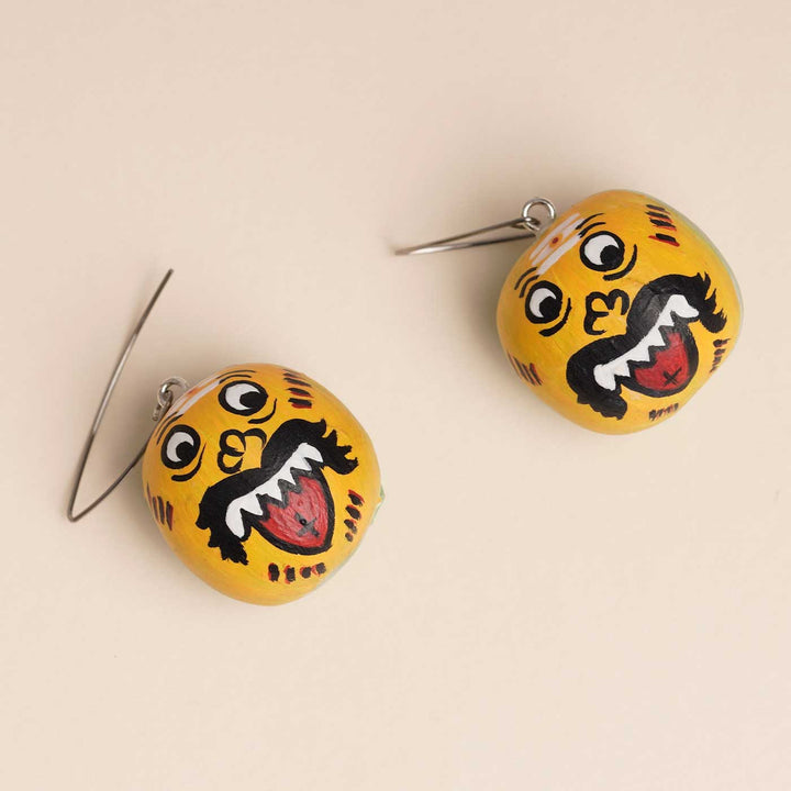 Handmade Polymer Clay Drishti Poosanikai Design Earrings