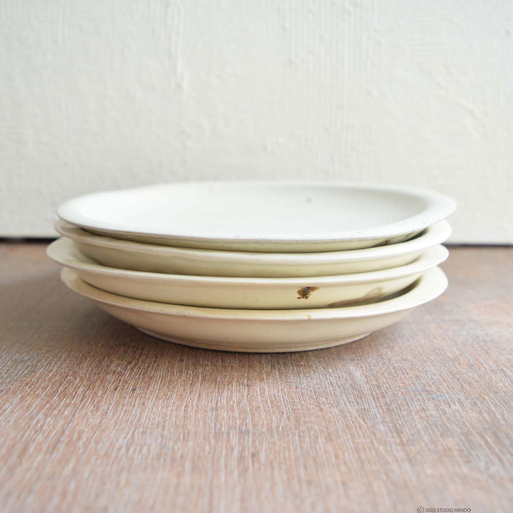 Handmade Ceramic Quarter Plates - Set of 2