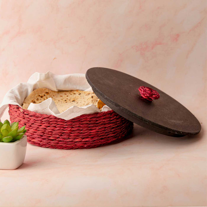 Handmade Ecofriendly Grass Woven Earthy Sophistication Sabai Roti Box