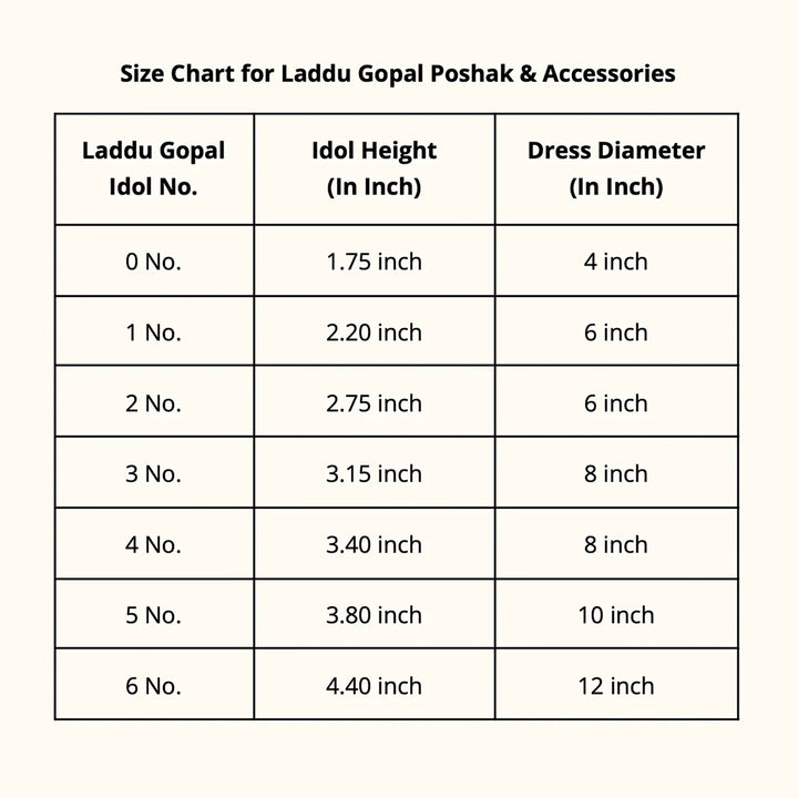 Hand Embroidered Zardozi Divya Raas Art Silk Laddu Gopal Poshak (Dress)