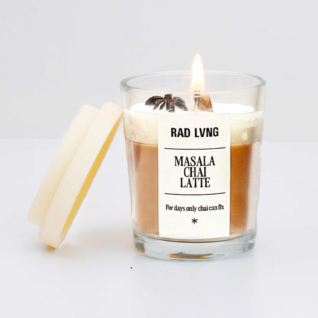 Hand Poured Masala Chai Latte Petite Scented Soy Wax Candle