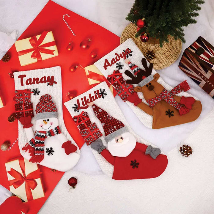 Personalized Surprise Wishes Felt Stockings For Christmas Decoration