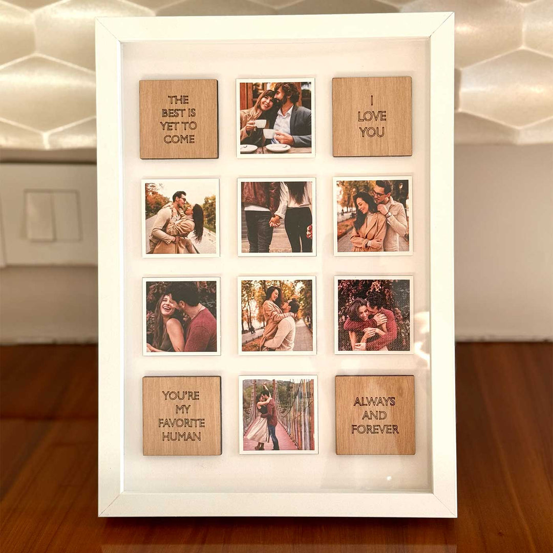 Personalized Photo Grid Frame For Couples