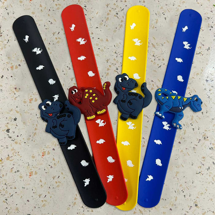Handmade Dino Slap Band Kids Rakhi With Roli Chawal