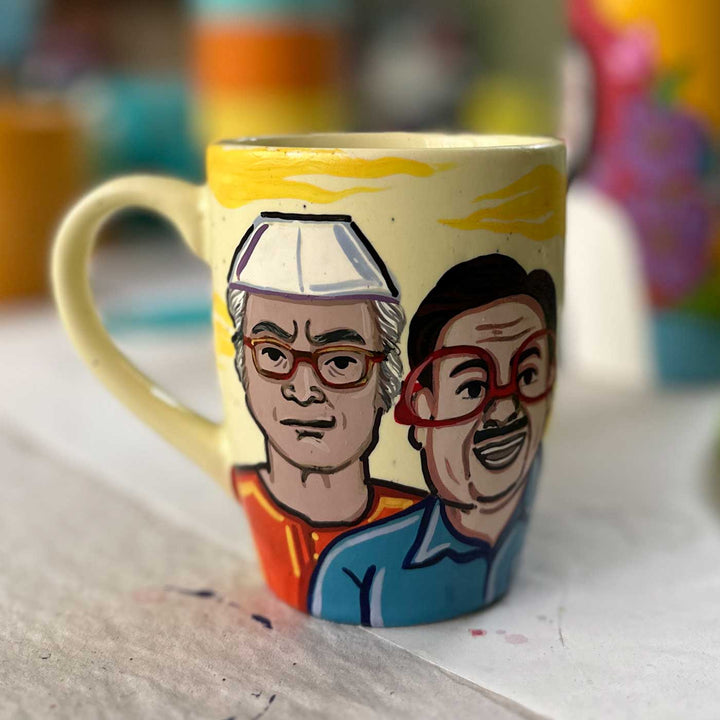 Photo Personalized Hand-Painted Pop Art Illustrated Caricature Mug | 300 ML