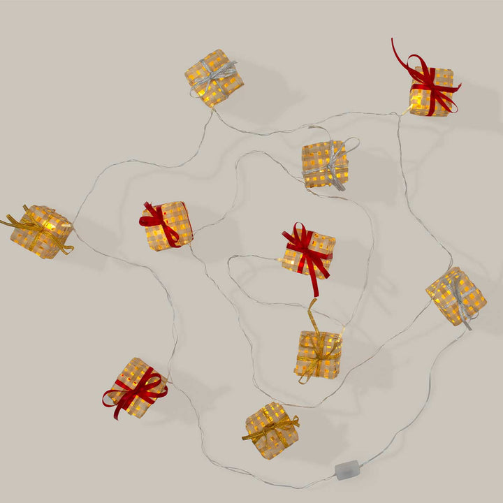 3m, 13 Bulbs | Handmade Bamboo Gift Box Fairy Lights