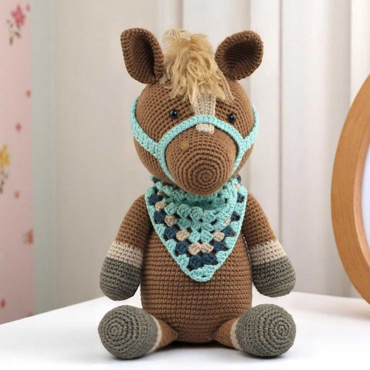 Handmade Crochet Harley the Horse Toy for Kids