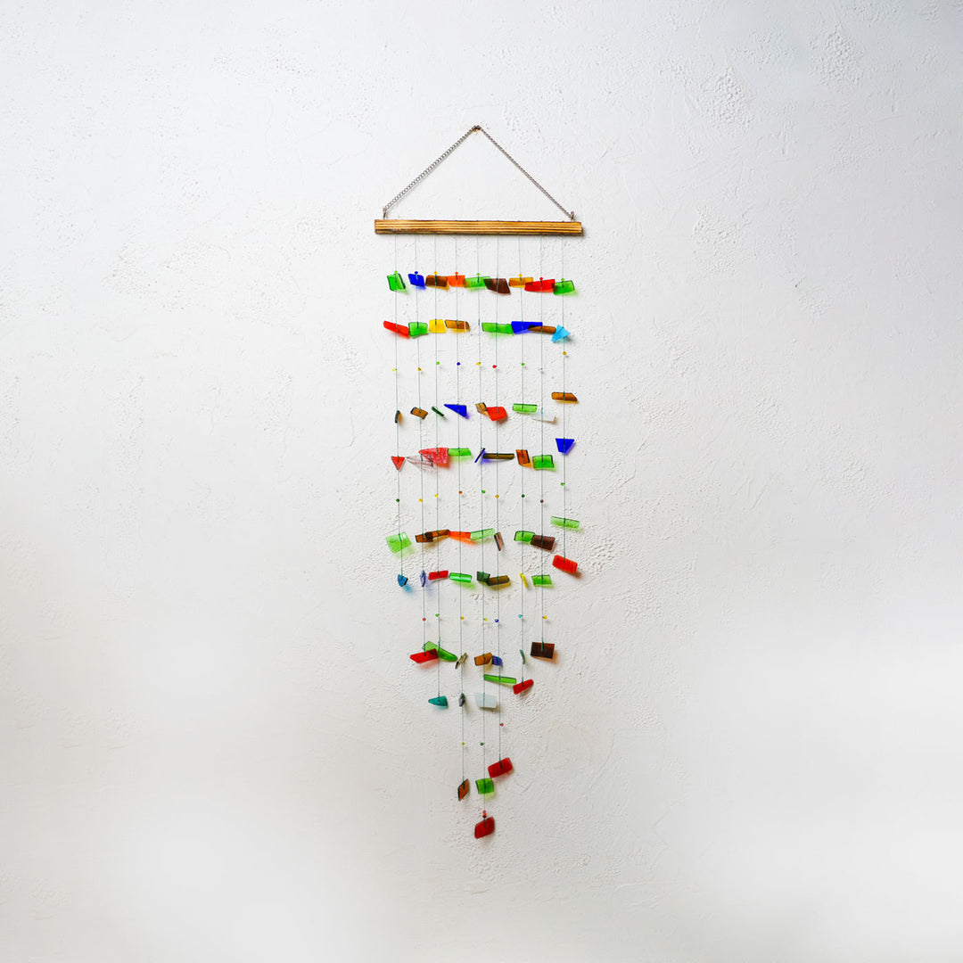 Upcycled Glass Gigantic Windchime