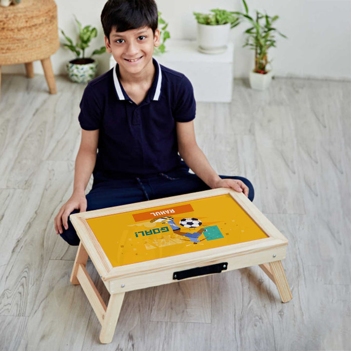 Personalized Football Goal Boy Theme Wooden Foldable Desk