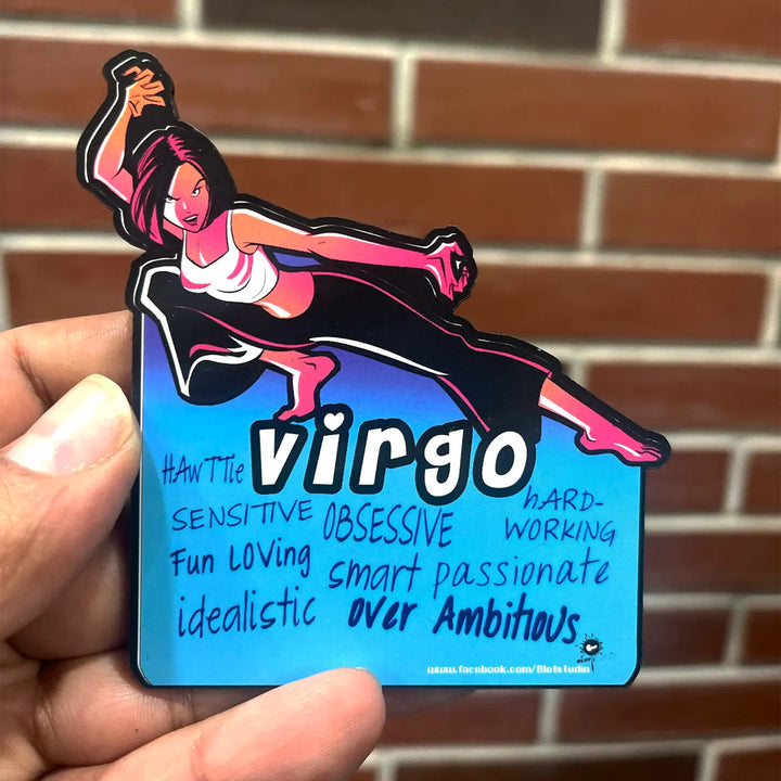 Printed Virgo Zodiac Sign MDF Wood Fridge Magnet