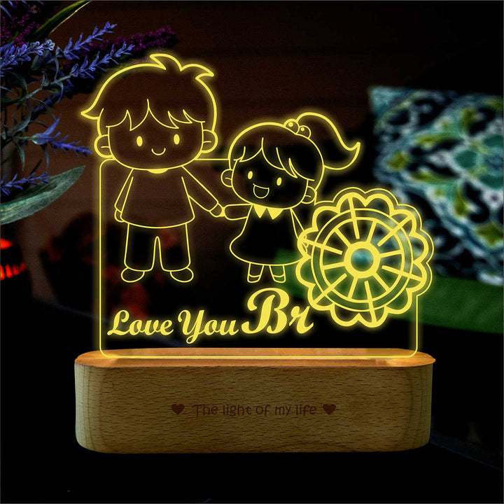 Engraved Bond Lit Acrylic Table Lamp For Brother