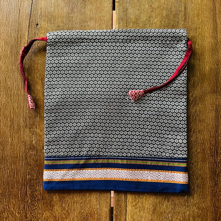 Assorted Handmade Thamboolam Khunn Fabric Cotton Potli | Set Of 4