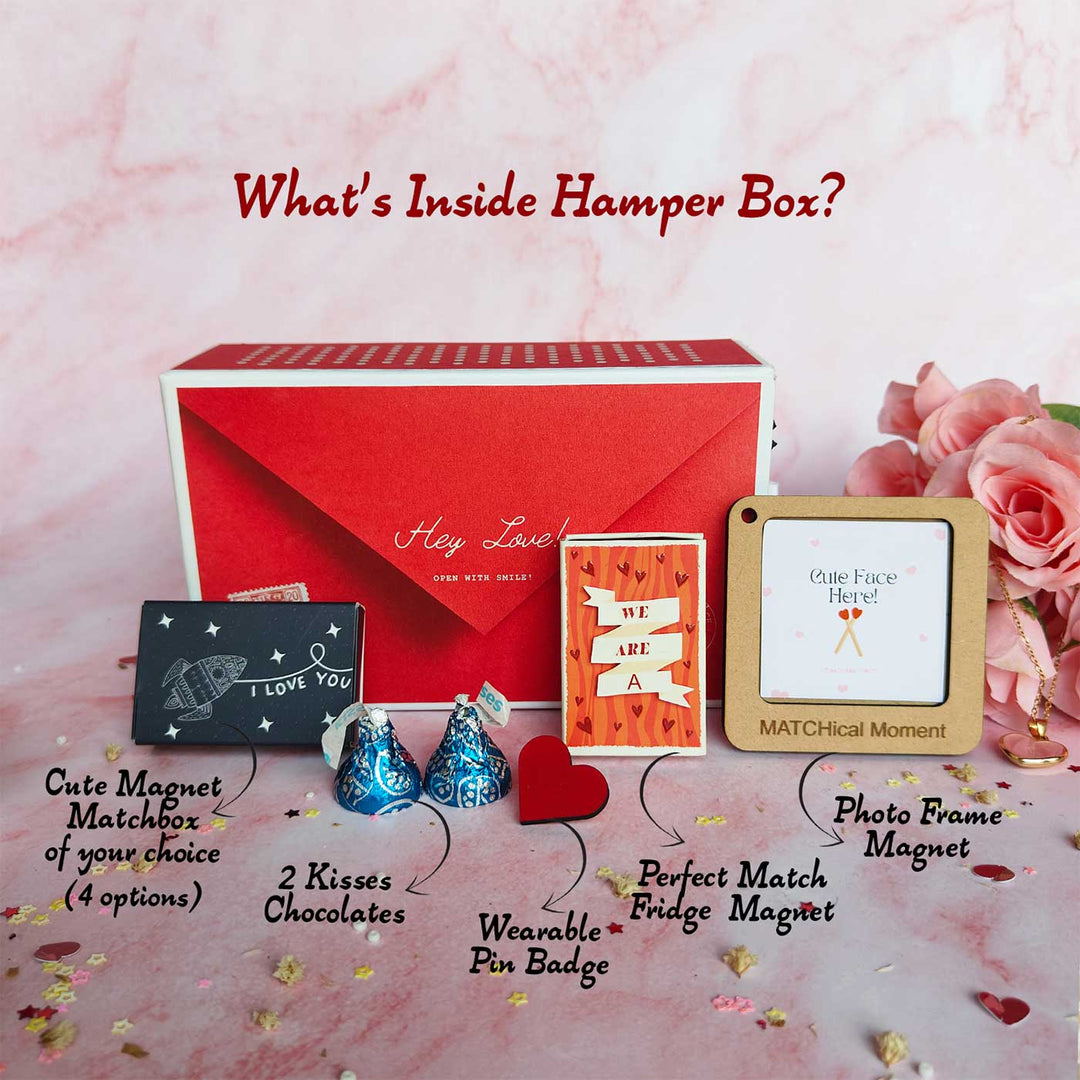 7 Pc | Photo Personalized All Things Cute Valentine Surprise Gift Hamper | Valentine’s Gifting