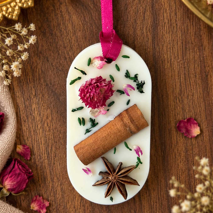 Handmade Bulgarian Rose Soy Wax & Beeswax Fragrance Bar For Wardrobes & Drawers