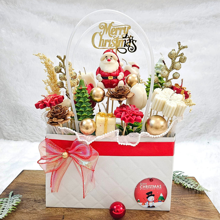 Handmade Christmas Bouquet Theme Soy Wax Candle