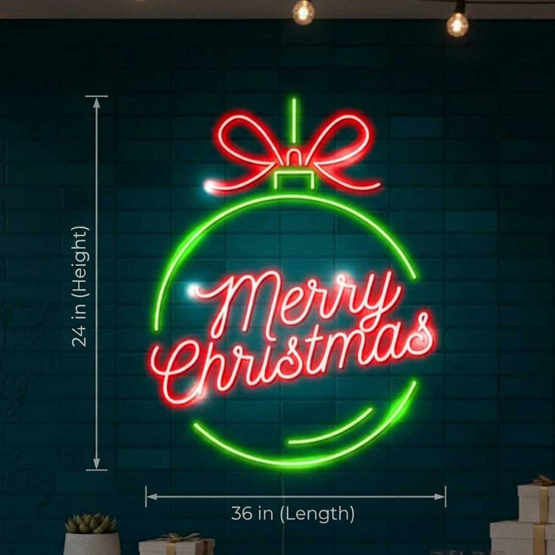 Personalized Handmade "Merry Christmas" Neon Light Sign Board For Holiday Decor