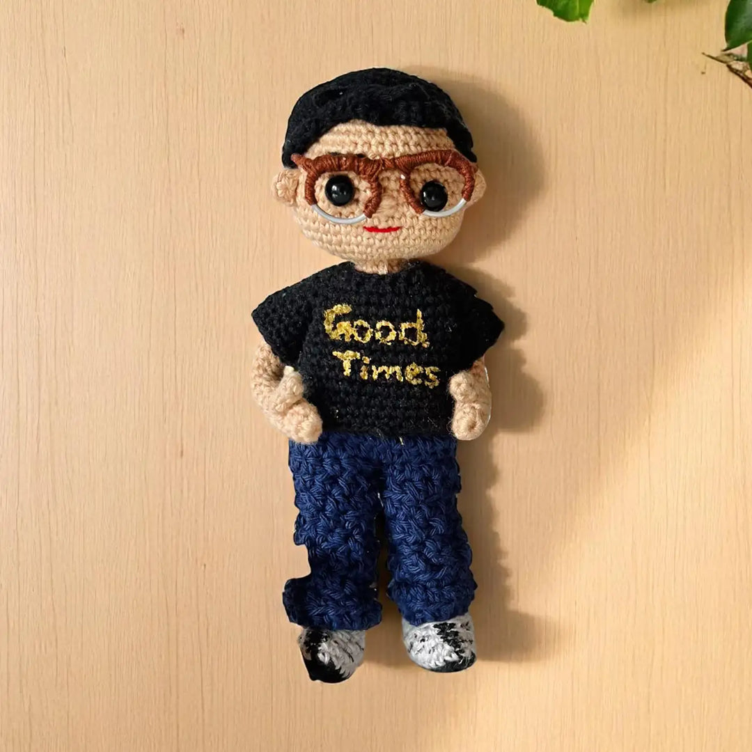 Photo Personalized Handmade Crochet Cotton Replica Doll