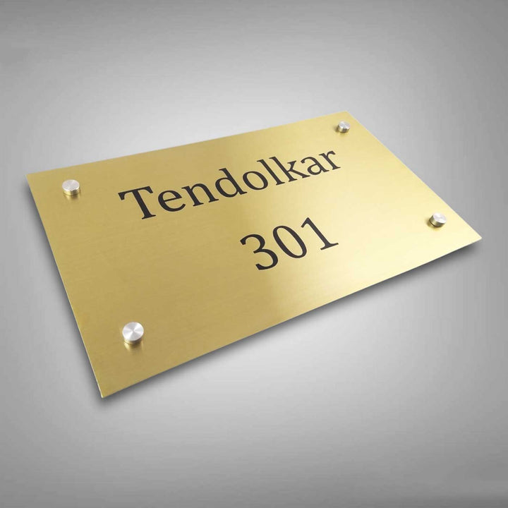 Personalized Weatherproof Minimalist Stainless Steel Name Plate