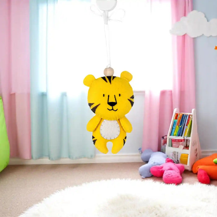 Handmade Tiger Felt Hanging For Kids
