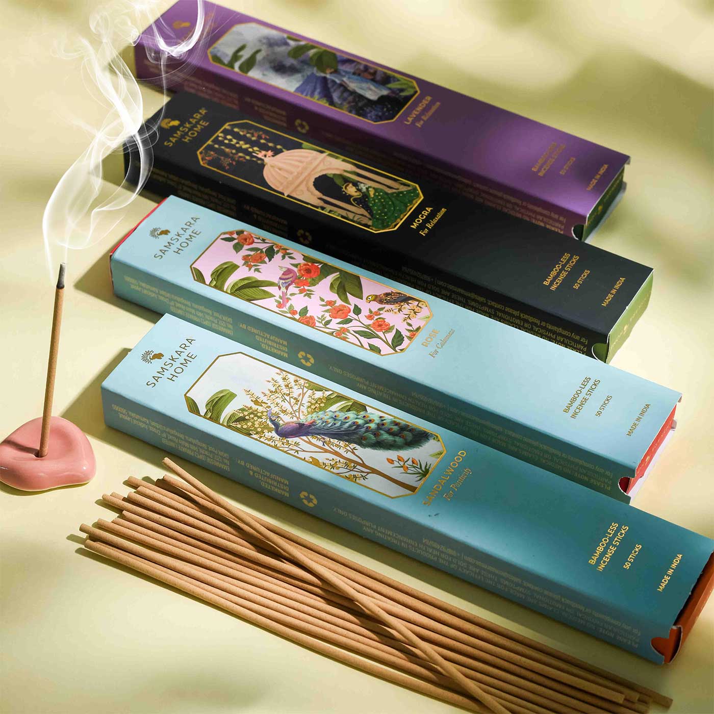 Buy Handmade Sugandh Manjari - Four Fragrances Natural Bamboo Free