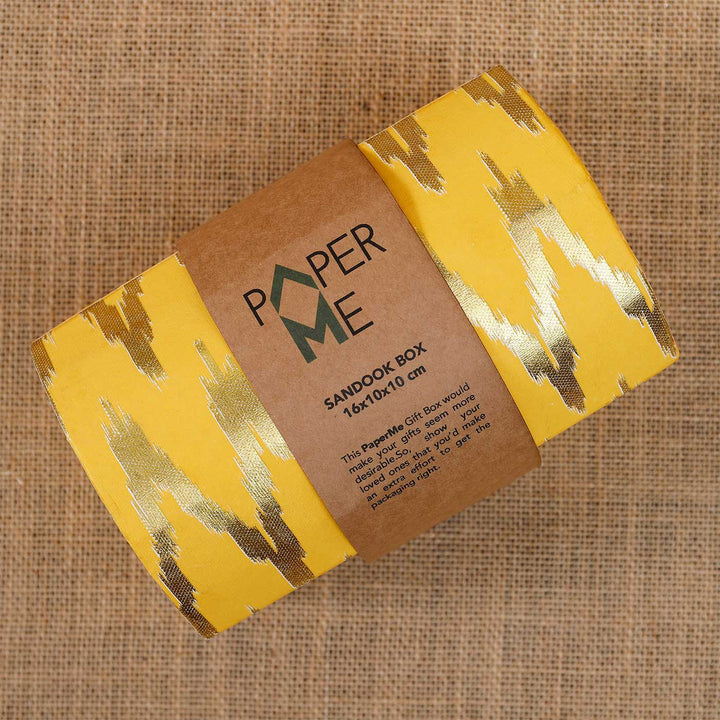 Handmade Ikat Sandook Paper Gift Box