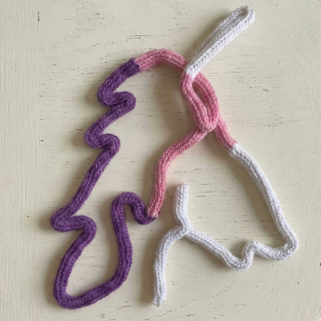 Handmade Knitted Wire Unicorn Hanging For Kids Room Decoration