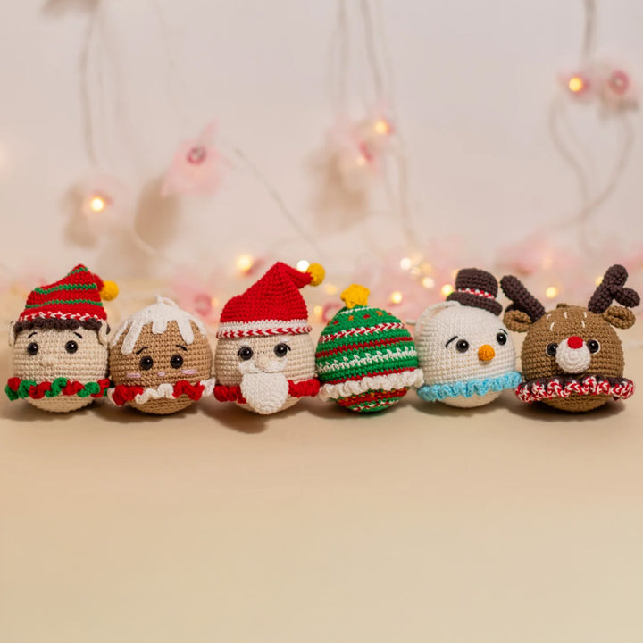 6 Pc | Handmade Christmas Cuties Toys For Christmas Decoration
