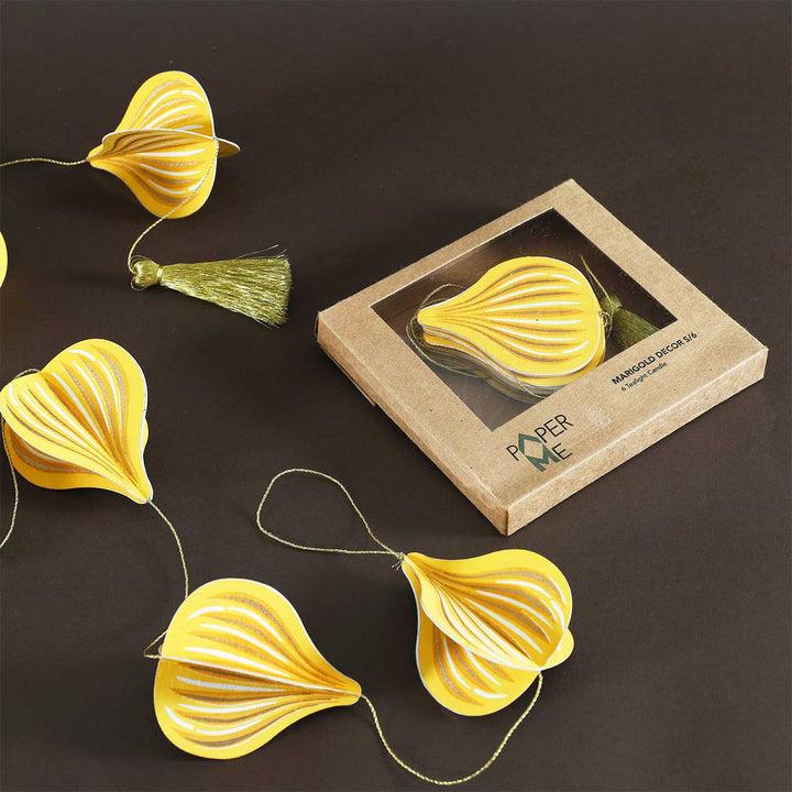Handmade Modak Shaped Paper Hanging