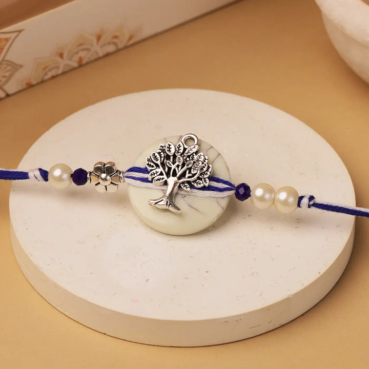 Handmade Wishing Tree Rakhi With Roli Chawal