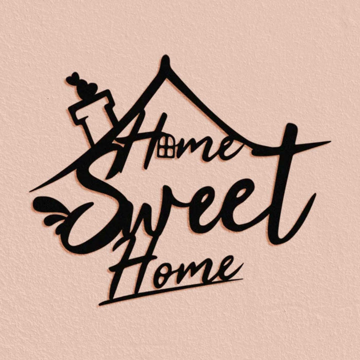 Customized Handmade Laser Cut Home Sweet Home Metal Decorative Plaque