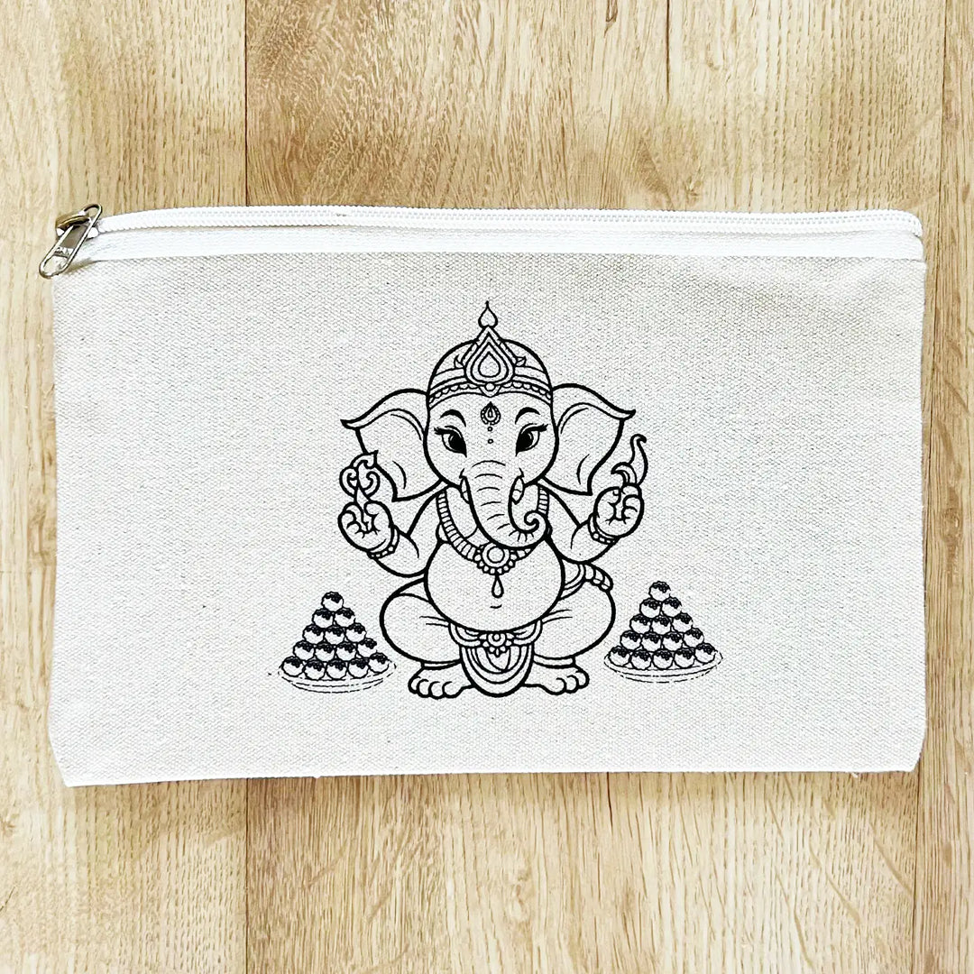 DIY Colour It Yourself Lord Ganesha Cotton Pouch For Kids