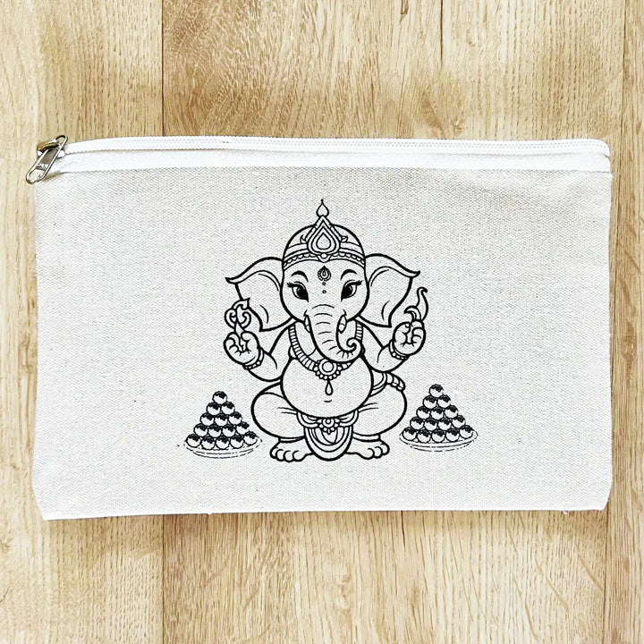 DIY Colour It Yourself Lord Ganesha Cotton Pouch For Kids