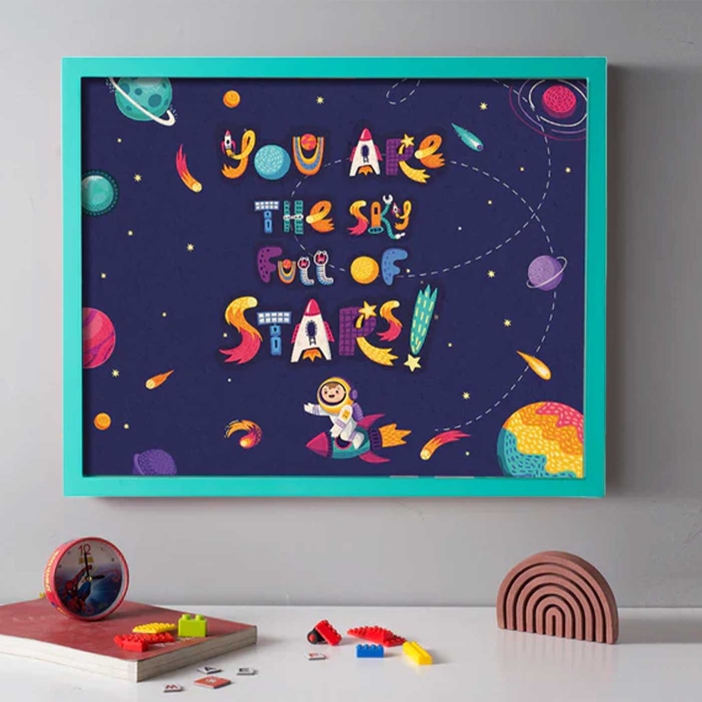 Buy Handmade Starry Sky Wooden Pinboard For Kids Online On Zwende