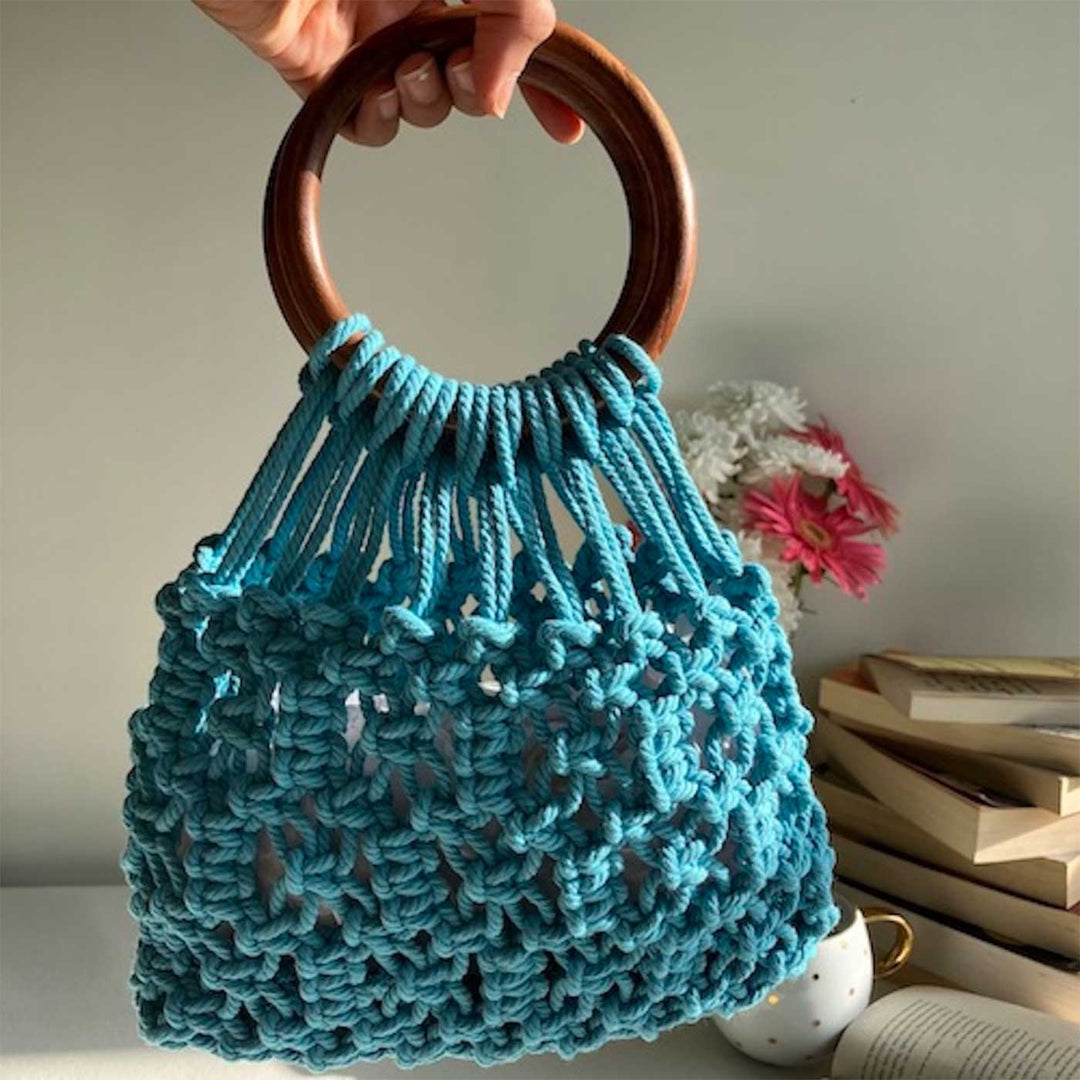 Handmade Macrame On-The-Go Handbag
