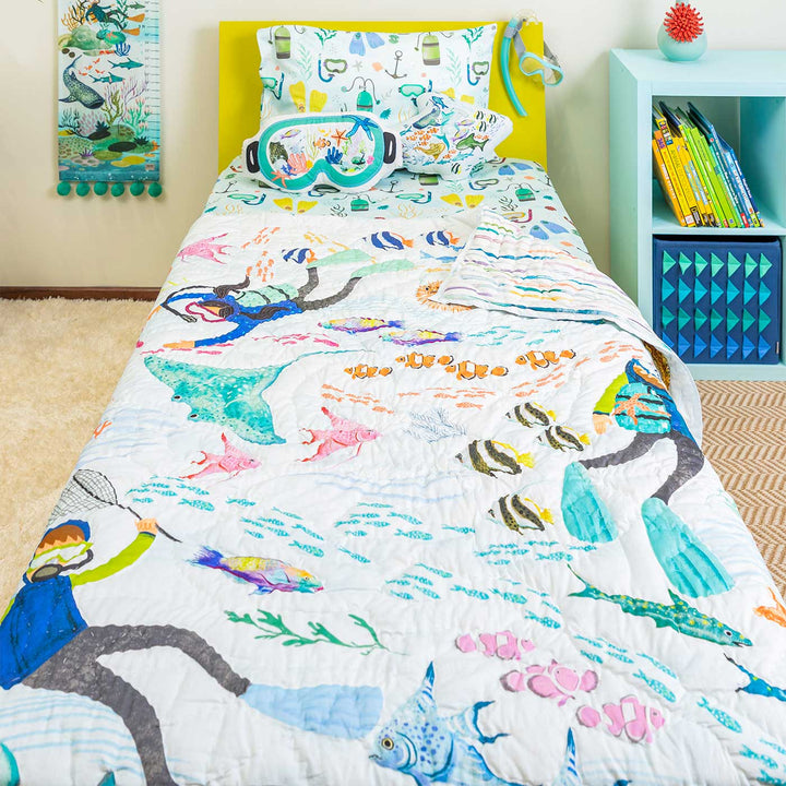 Personalized The Keeper Of Kelp Theme Cotton Quilt For Kids