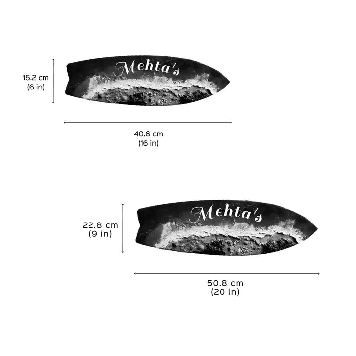 Personalized Surfboard & Beach Theme Resin Name Plate