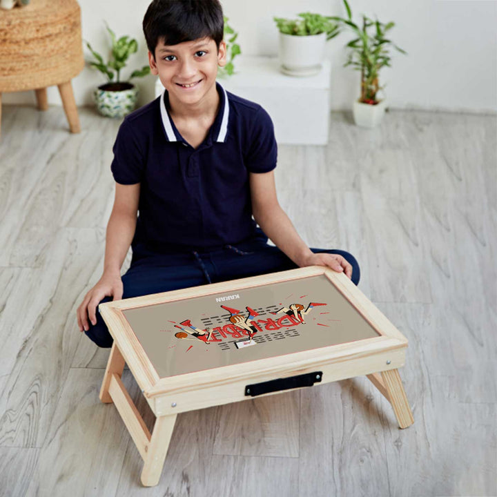 Personalized Basketball Fever Boy Theme Wooden Foldable Desk