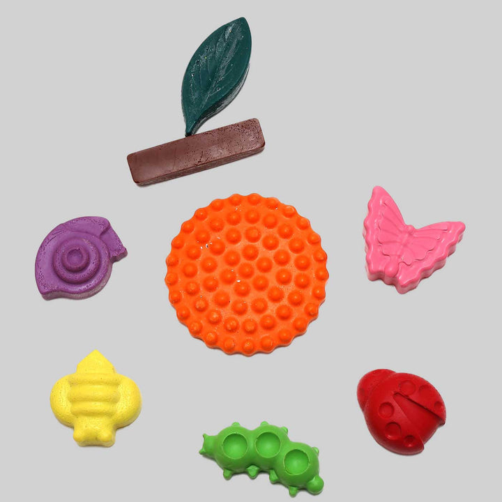 Handmade Non-Toxic Assorted Nature Crayons | Set Of 8