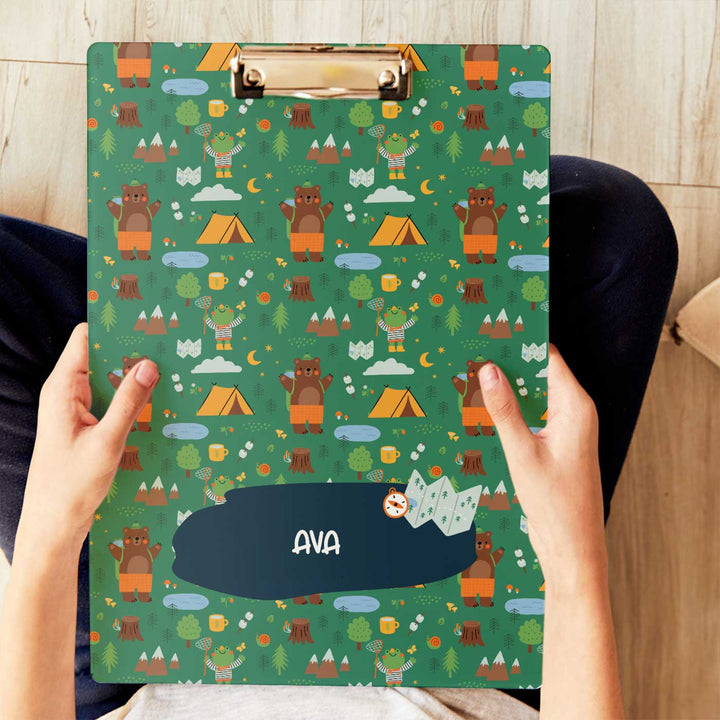 Personalized Into The Wild Theme Acrylic Clipboard