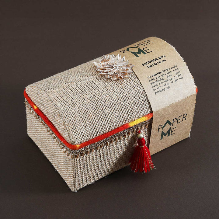 Handmade Moli Theme Sandook Jute Gift Box