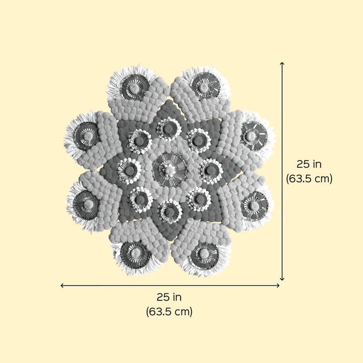 Reusable Pink & Yellow Floral Rangoli | Set Of 9